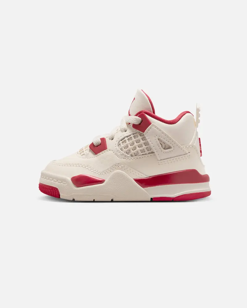 Jordan Kids' Air Jordan 4 Retro "Pale Ivory And Tough Red" (Gs) Pale Ivory 1
