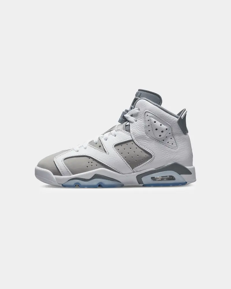 Jordan Kids' Air Jordan 6 Retro (Gs) "Cool Grey" White/Medium Grey 1