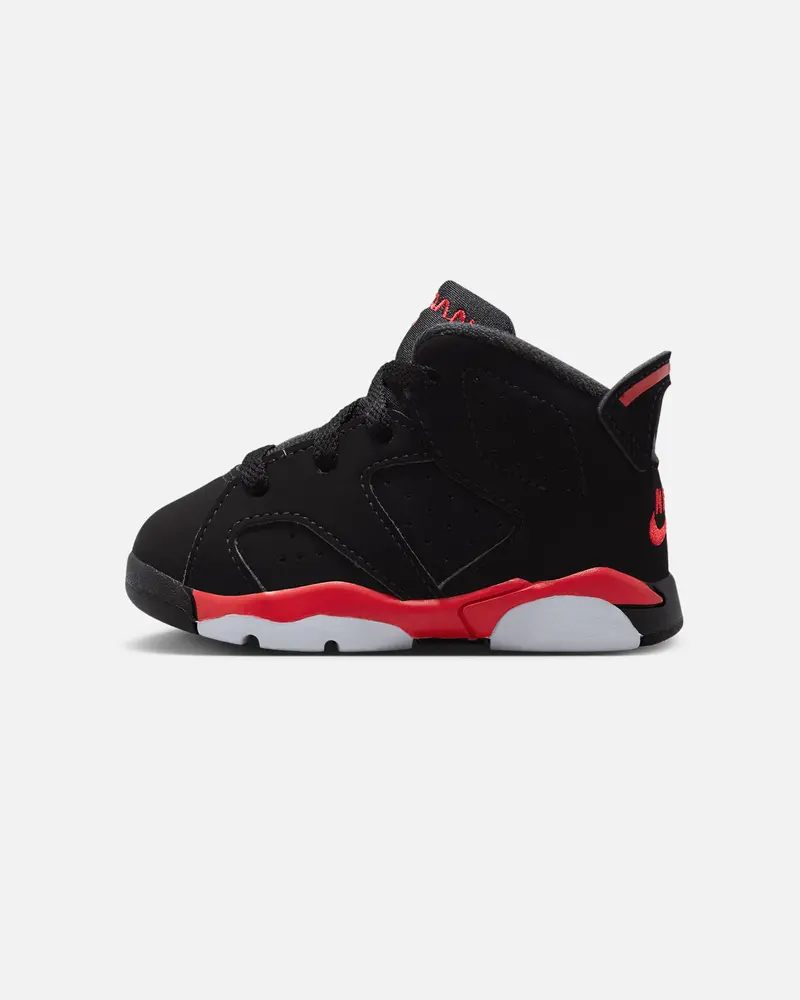 Jordan Kids' Air Jordan 6 Retro "Infrared Salesman" (Td) Black/Lt Crimson 1