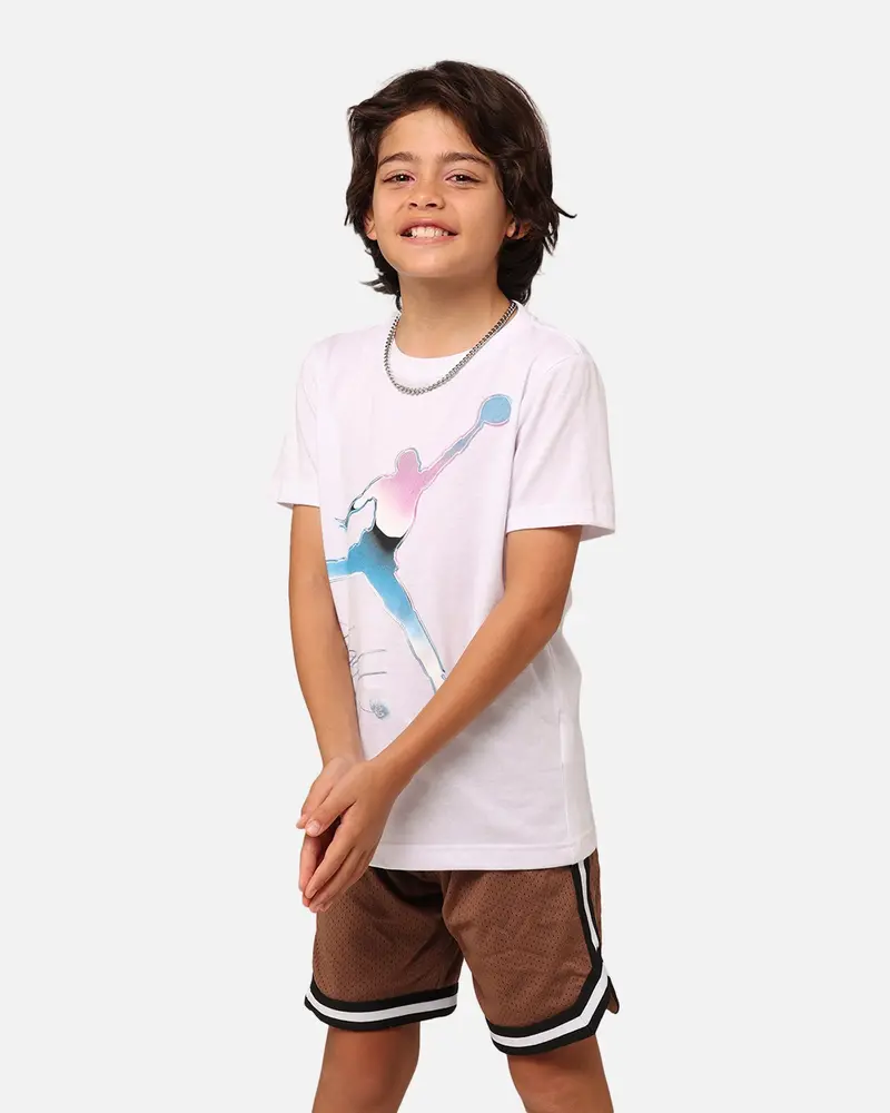 Jordan Kids' Jumpman Flight T-Shirt Chrome White 1