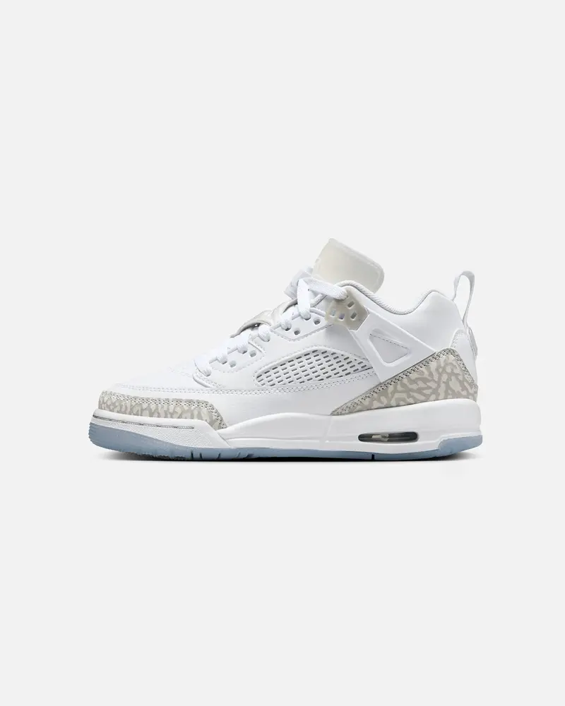 Jordan Kids' Spizike Low (Gs) White/Neutral Grey-Metallic Silver 1
