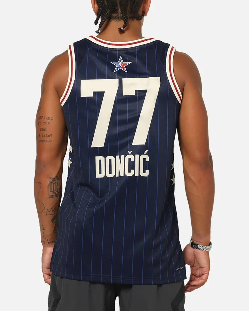 Jordan Luka Dončić All-Star 73Rd Anniversary Swingman Jersey Navy 1