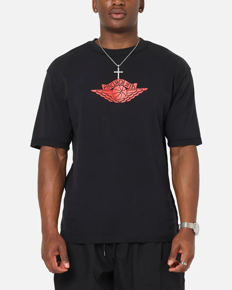 Jordan Rare Air 85 Wash T-Shirt Black/Chile Red 1
