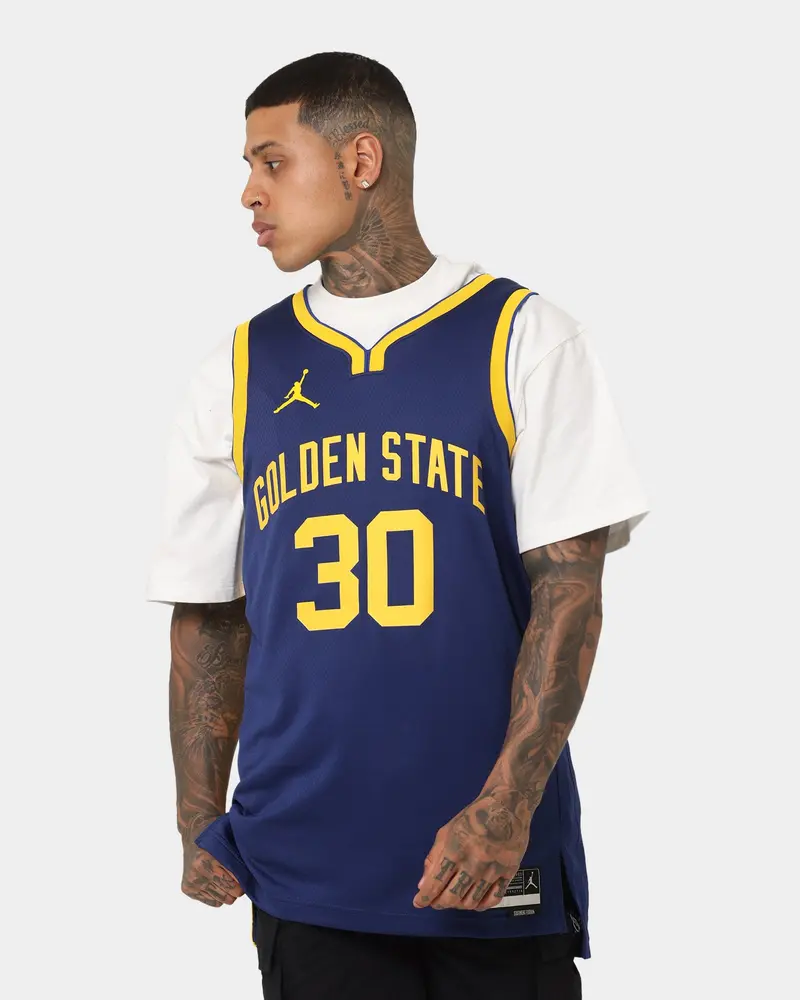 Jordan Stephen Curry Golden State Warriors #30 Statement Edition Jordan Dri-Fit Nba Swingman Jersey Loyal Blue 1