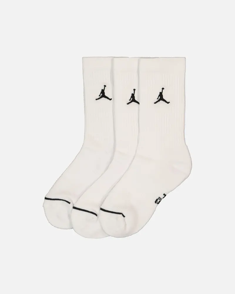 Jordan Unisex Jordan Everyday Cushioned Crew Socks 3 Pack White/Black 1