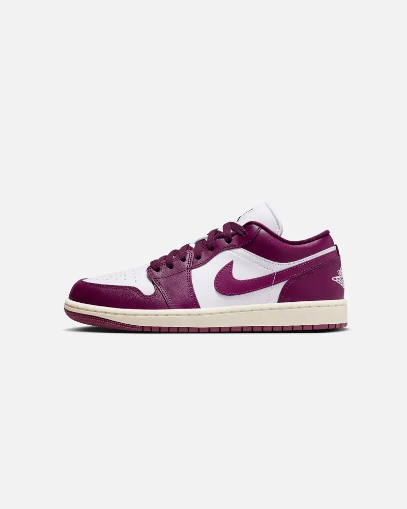 Jordan Women's Air Jordan 1 Low "Fireberry" White/Bordeaux 1