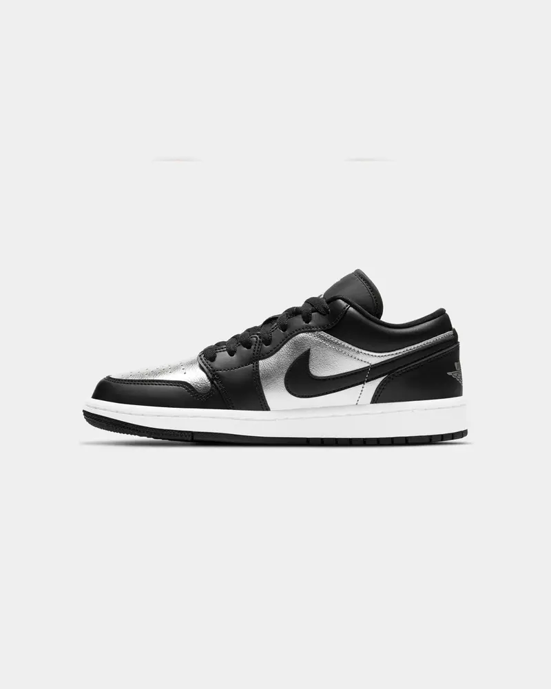 Jordan Women's Air Jordan 1 Low Se "Silver Toe" Black/Metallic Silver/White 1