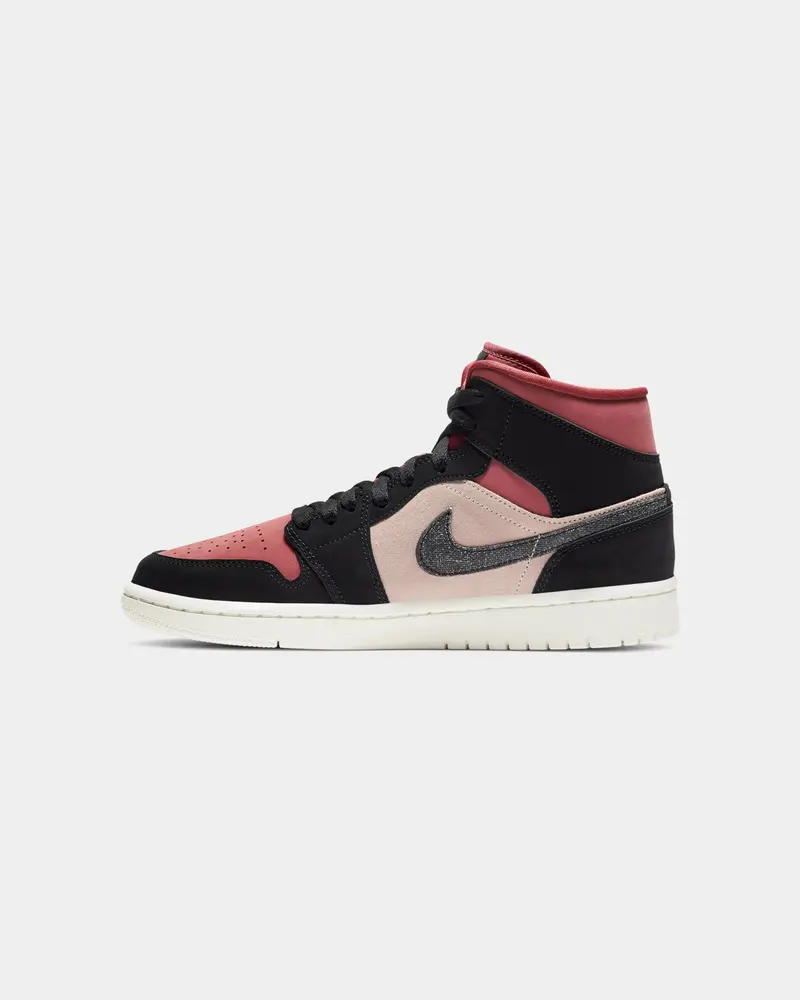 Jordan Women's Air Jordan 1 Mid "Burgundy Dusty Red" Particle Beige/Black/Canyon Rust/Sail 1
