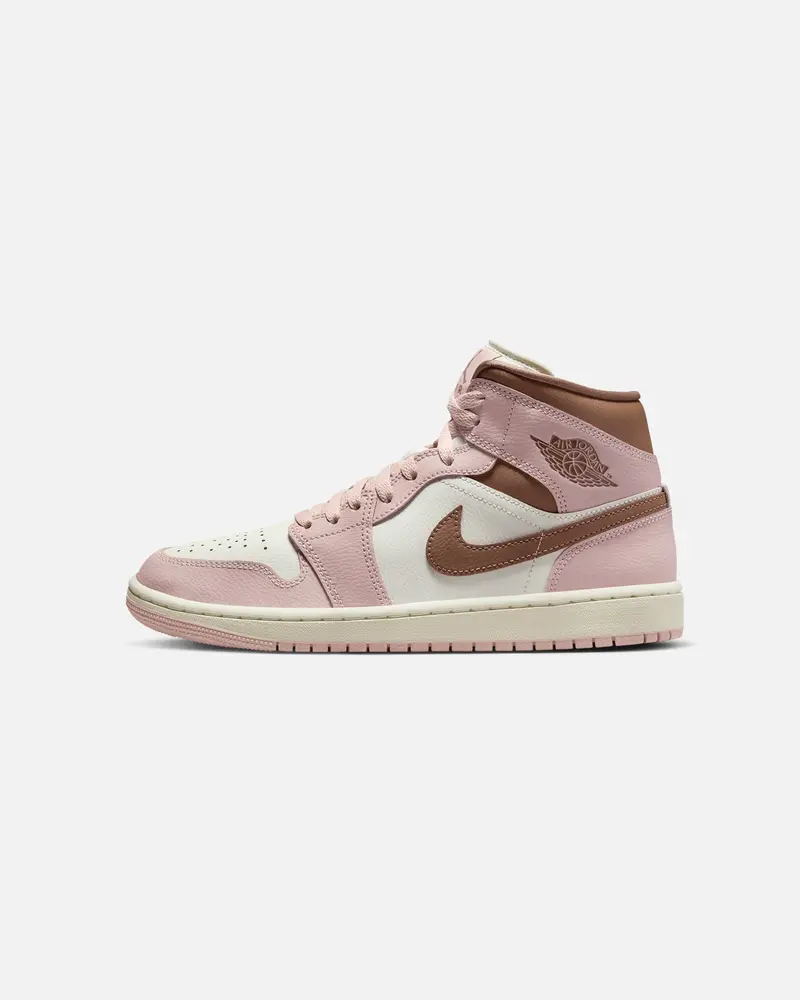 Jordan Women's Air Jordan 1 Mid "Neapolitan" Pink Oxford/Archaeo Brown 1