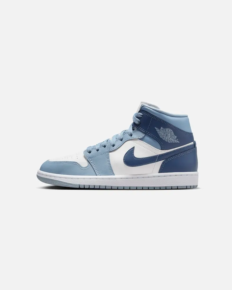 Jordan Women's Air Jordan 1 Mid Sail/Diffused Blue 1