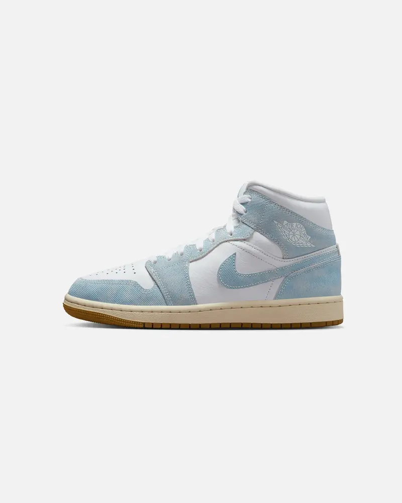Jordan Women's Air Jordan 1 Mid Se "Denim" Blue/Gum 1