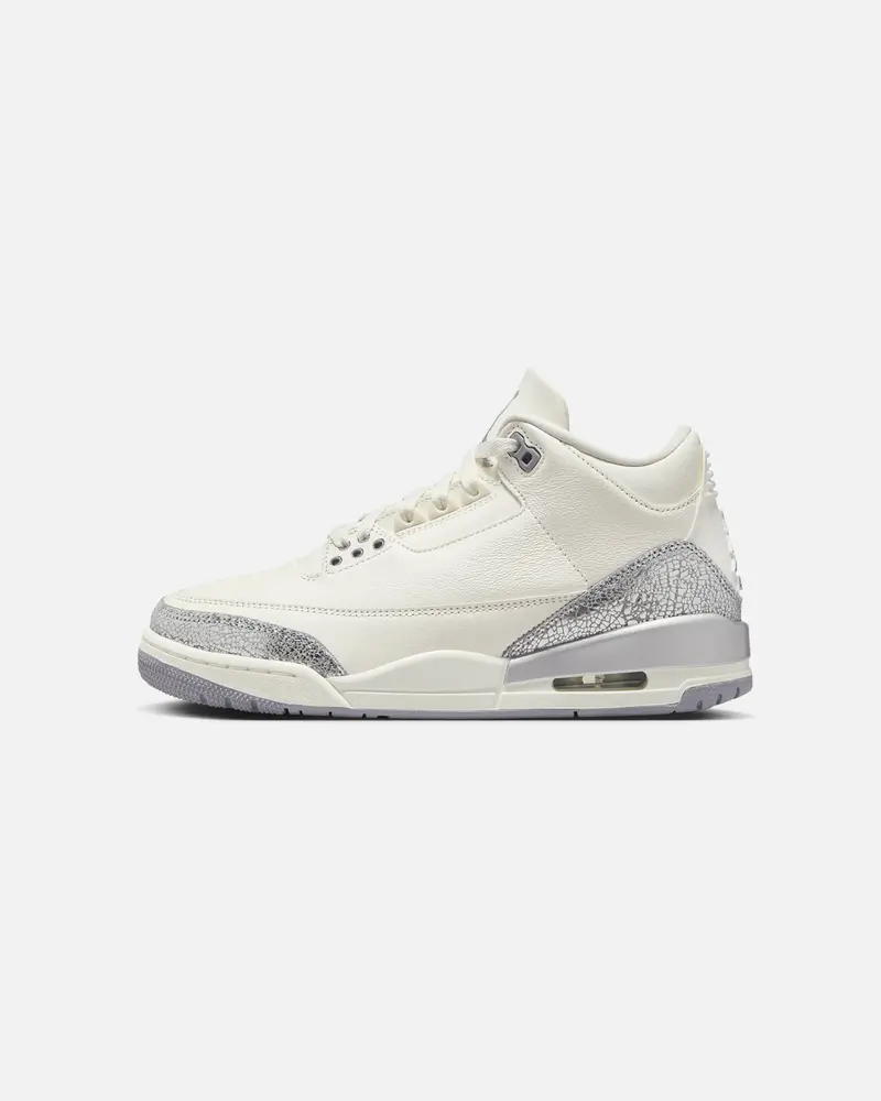 Jordan Women's Air Jordan 3 Retro "Metallic Silver" Sail/Cement Grey 1