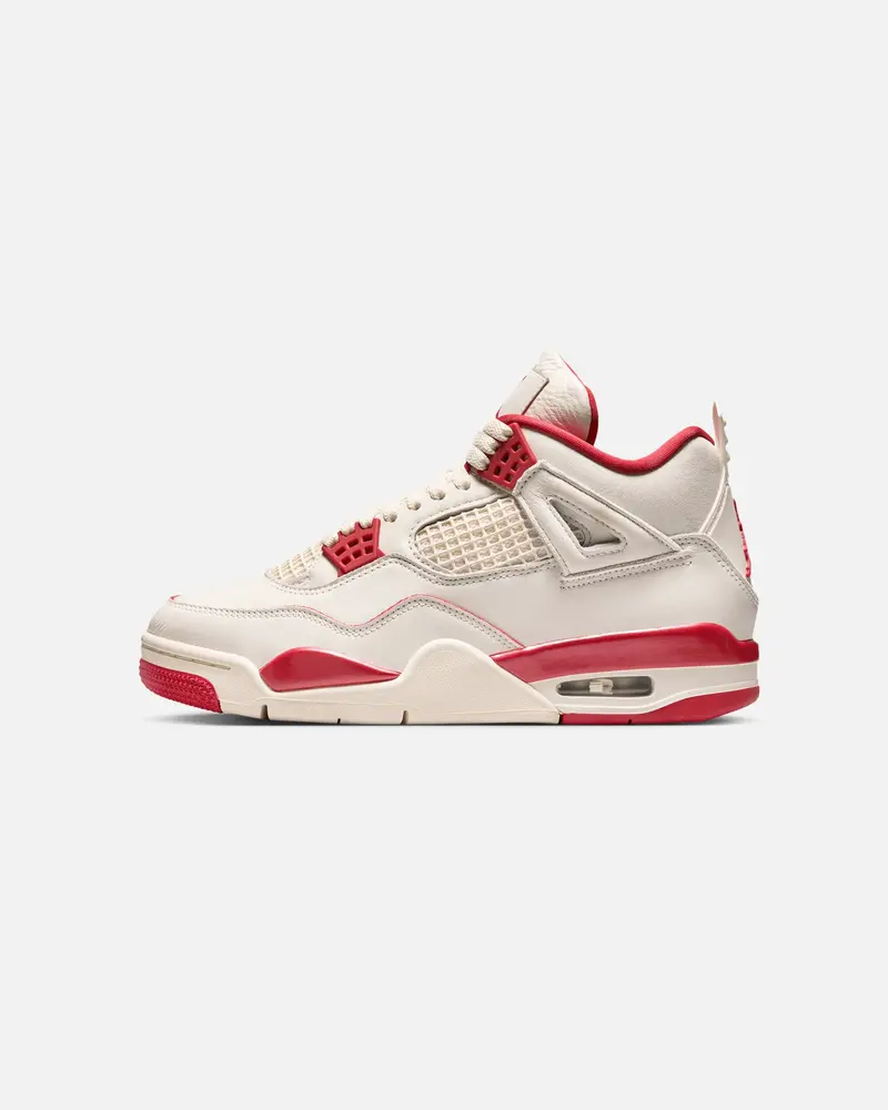 Jordan Women's Air Jordan 4 Retro "Pale Ivory And Tough Red" Pale Ivory 1