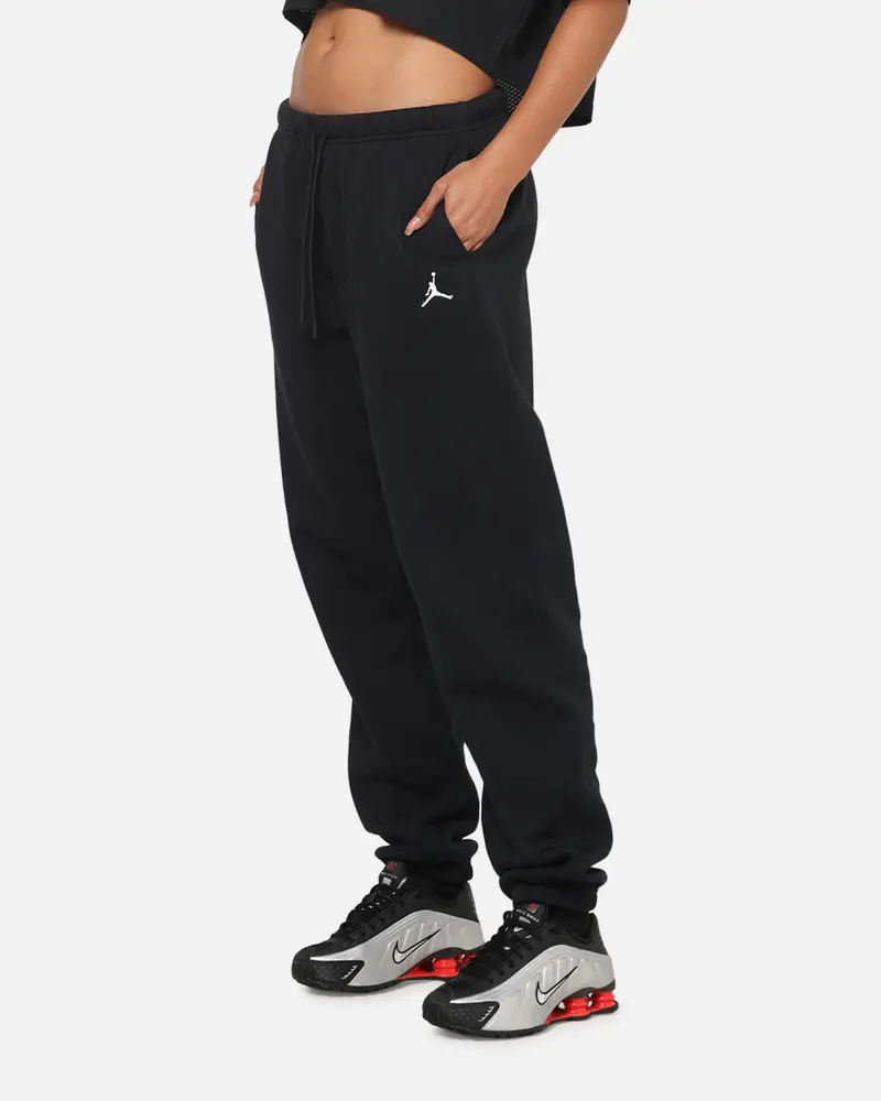 Jordan Women's Brooklyn Fleece Pants Black/White 1