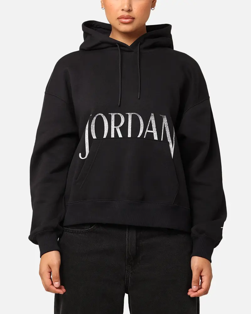 Jordan Women's Brooklyn Fleece Pullover Hoodie Black/Sail 1