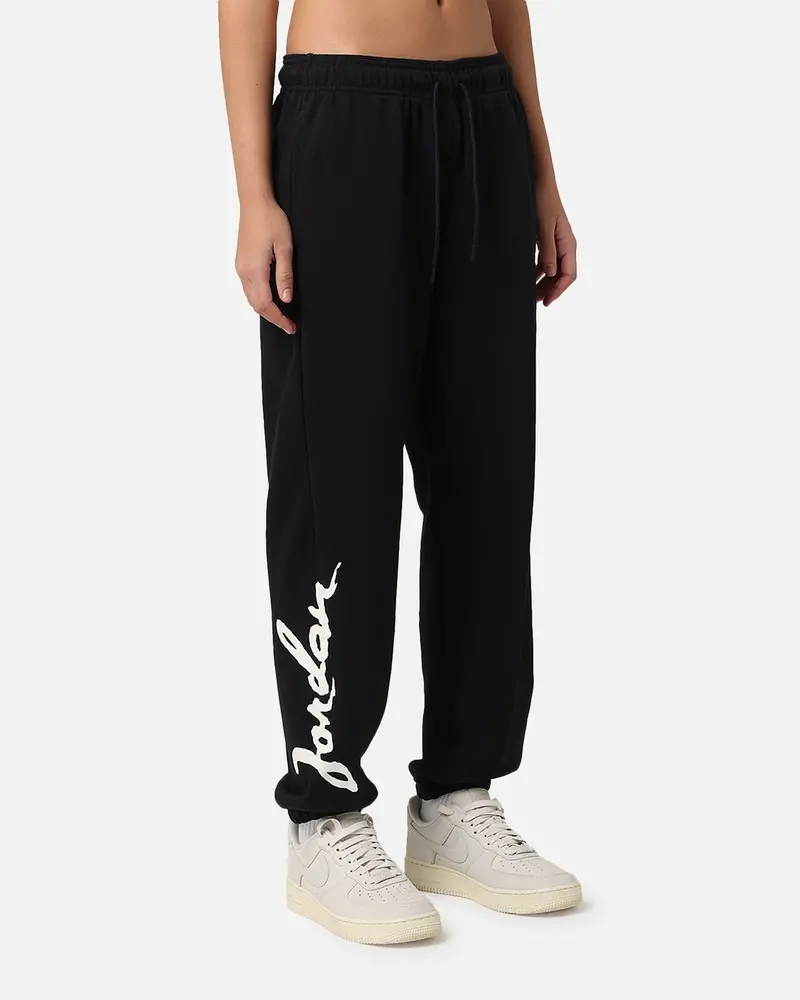Jordan Women's Brooklyn Fleece Trackpants Black/Sail 1