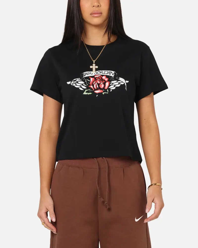 Jordan Women's Flight Graphic T-Shirt Black/White 1