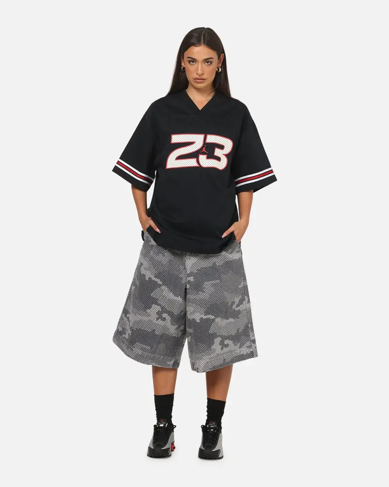 Jordan Women's Flight Woven Jersey Top Black 2