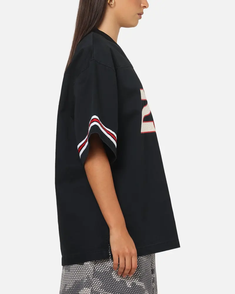 Jordan Women's Flight Woven Jersey Top Black 4