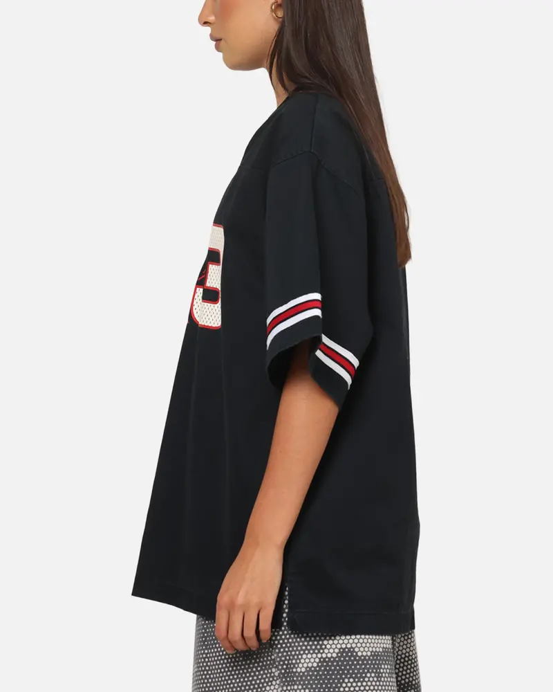 Jordan Women's Flight Woven Jersey Top Black 5