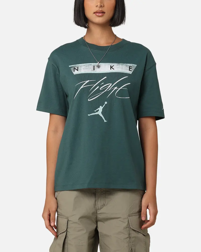 Jordan Women's Jordan Flight Heritage Graphic T-Shirt Oxidized Green 1