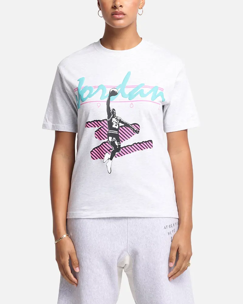 Jordan Women's Mvp Graphic T-Shirt Birch Heather 1
