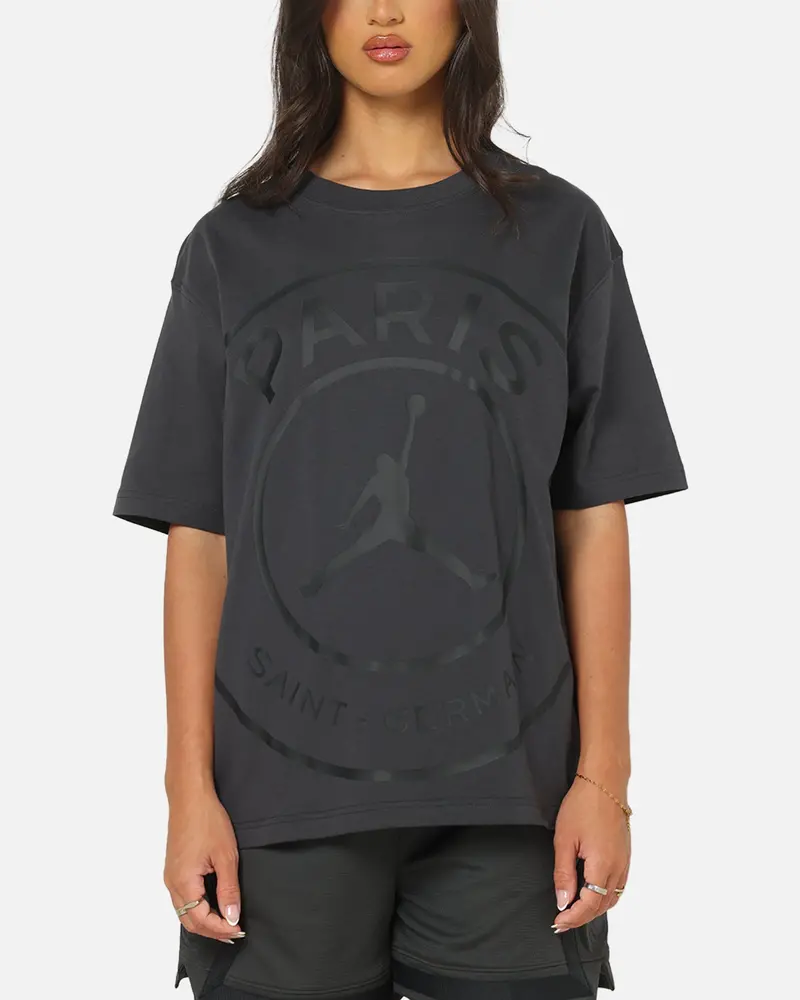 Jordan Women's Paris Saint-Germain Crest Graphic T-Shirt Anthracite/Off White 1