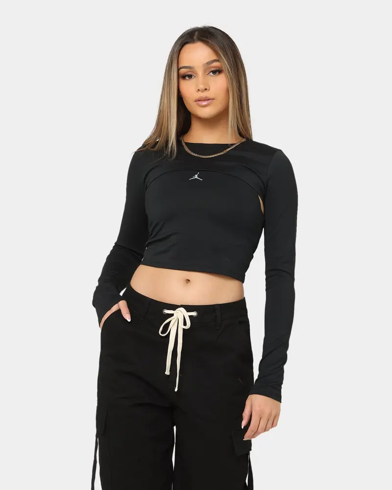 Jordan Women's Sport 2-In-1 T-Shirt Black/Stealth 1