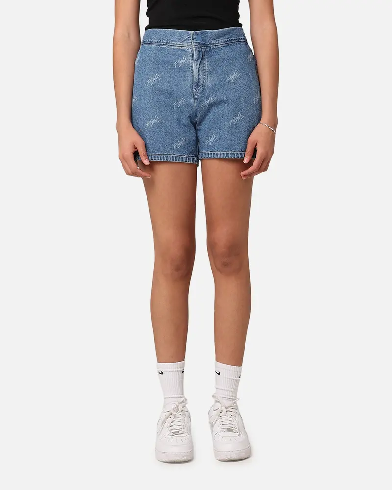 Jordan Women's Woven Denim Shorts Stone Blue 1