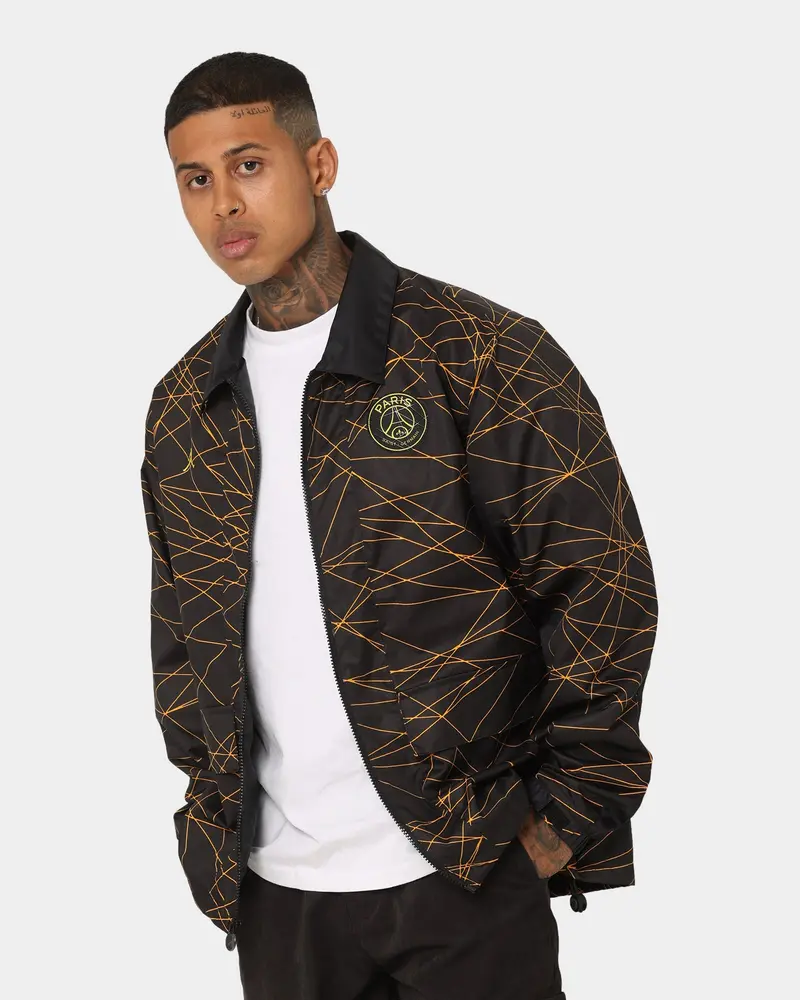 Jordan X Paris Saint-Germain Anthem Jacket Black/Tour Yellow 1