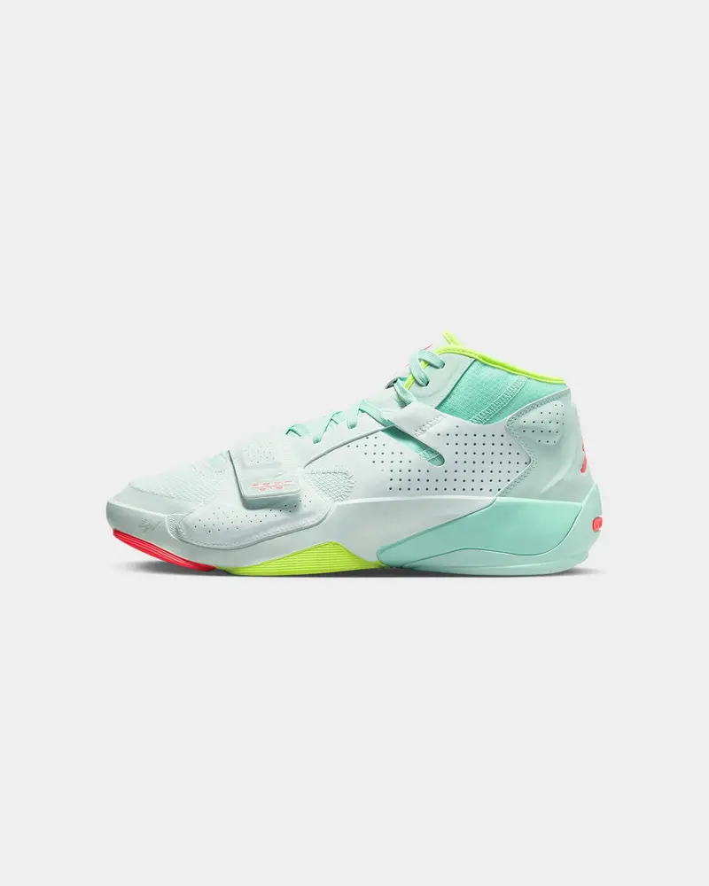 Jordan Zion 2 Barely Green/Flash Crimson-Volt 1