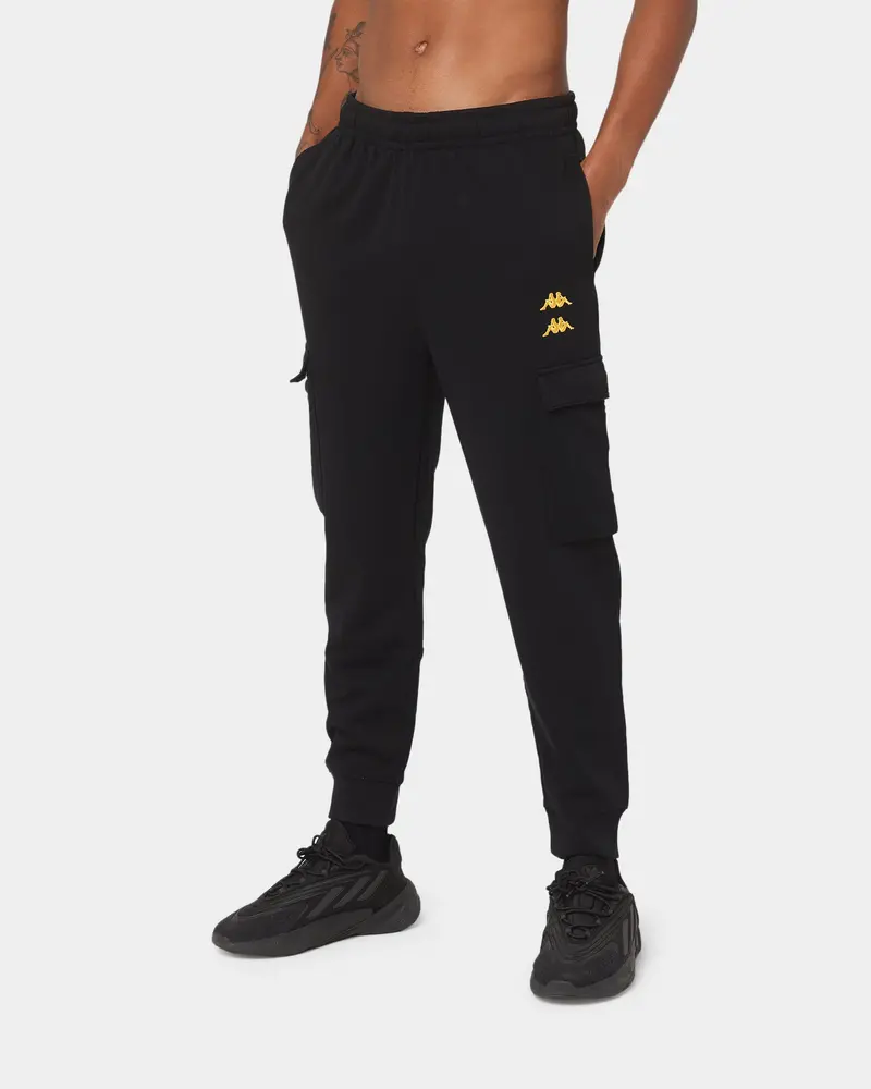 Kappa Authentic Drake Track Pants Black/Gold 1