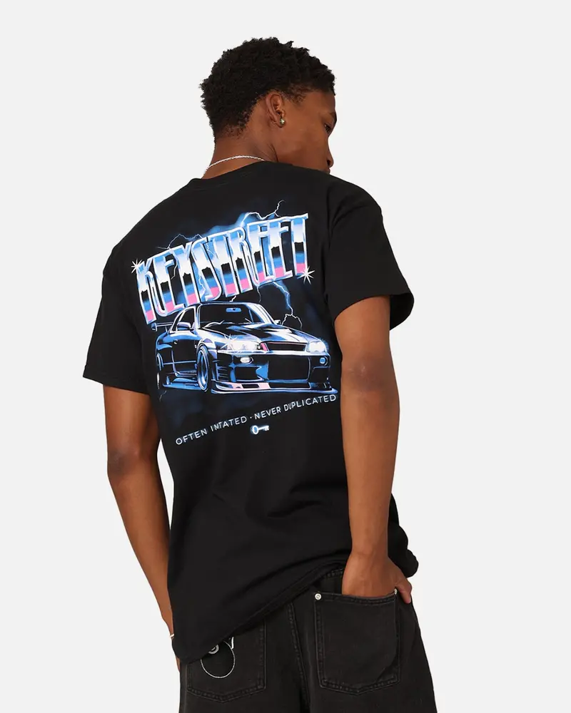 Key Street Air Brushed T-Shirt Black 1