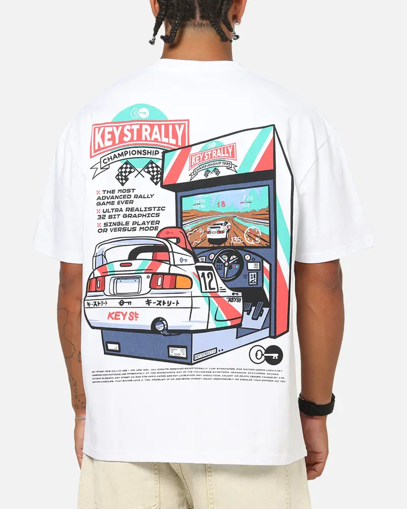Key Street Arcade T-Shirt White 1