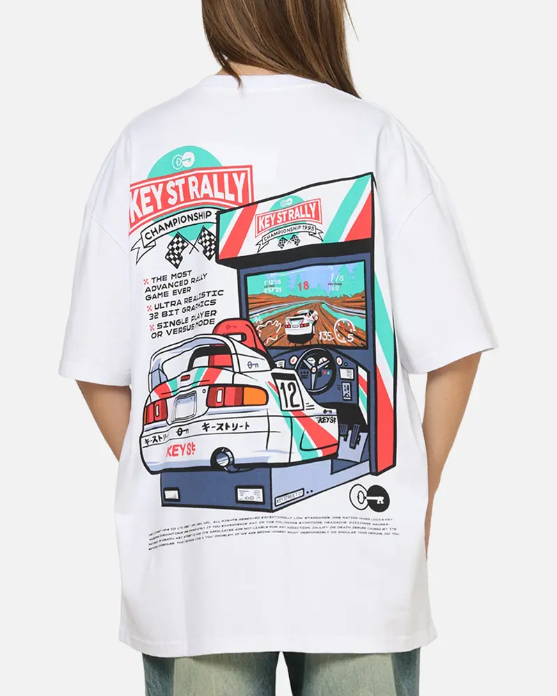 Key Street Arcade T-Shirt White 1