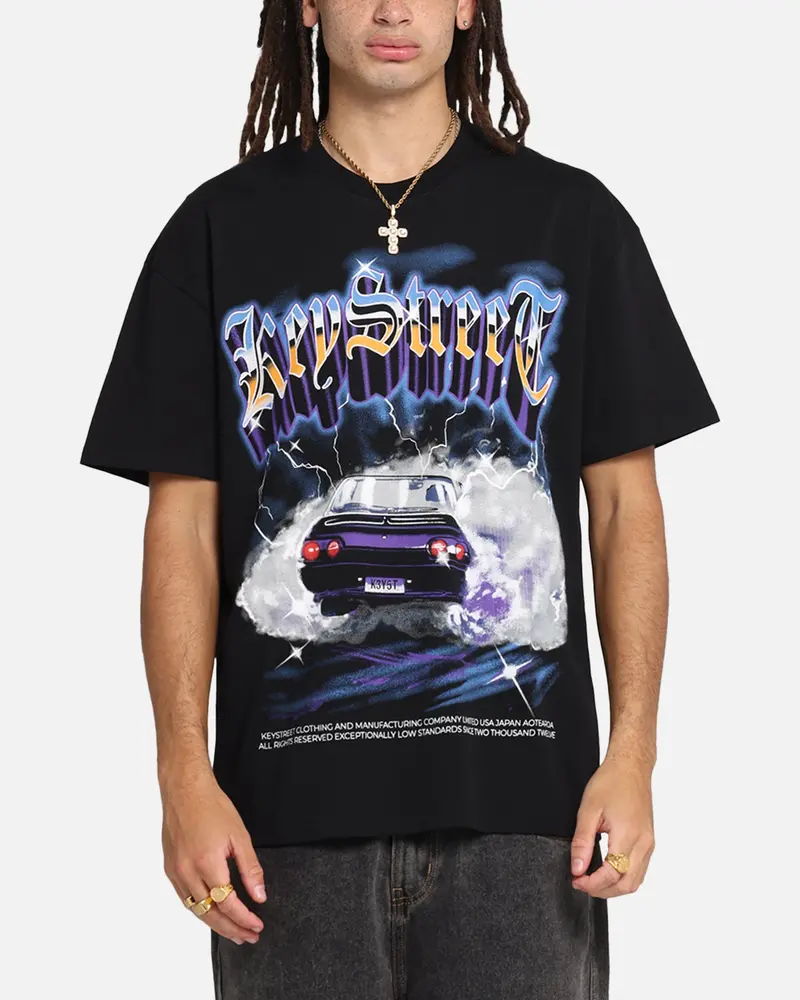 Key Street Burnout T-Shirt Black 1
