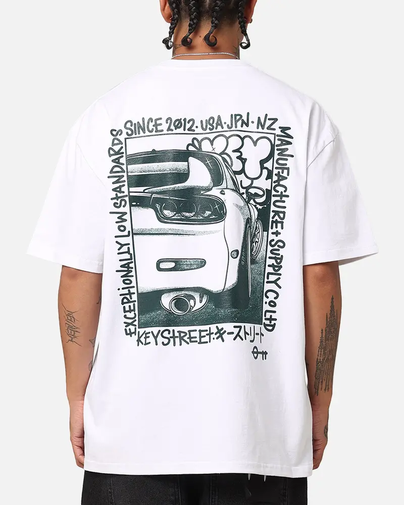 Key Street Halftone Heavy T-Shirt White 1