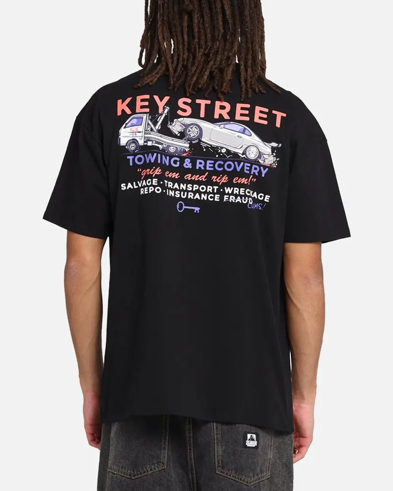 Key Street Kei Tow Truck T-Shirt Black 1