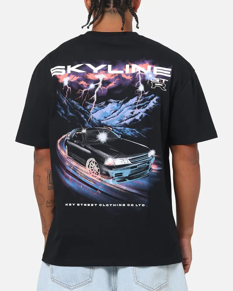 Key Street R32 Storm Heavy T-Shirt Black 1