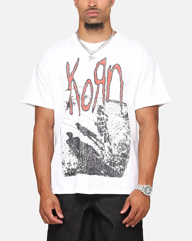 Korn Debut Xerox T-Shirt White Vintage 1