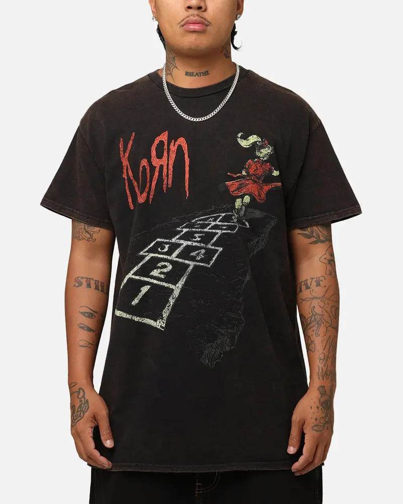 Korn Follow The Leader T-Shirt Black Vintage 1
