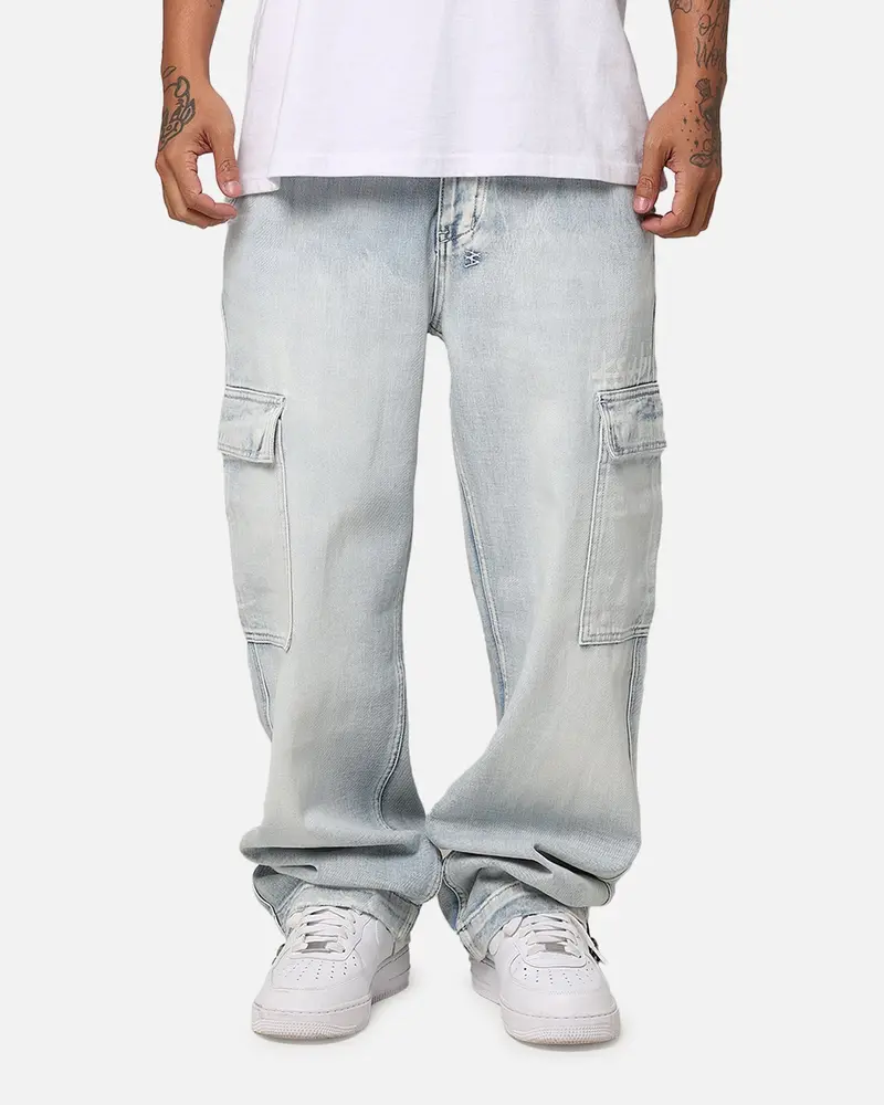 Ksubi Riot Cargo Pant Blue Ice Denim 1