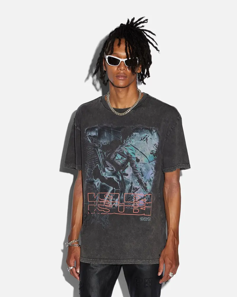 Ksubi X Juice Wrld Super Juice Biggie T-Shirt Black 1