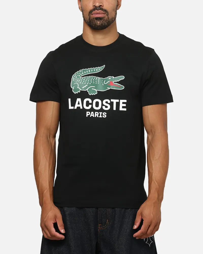 Lacoste Originals Croc Graphic T-Shirt Black 1