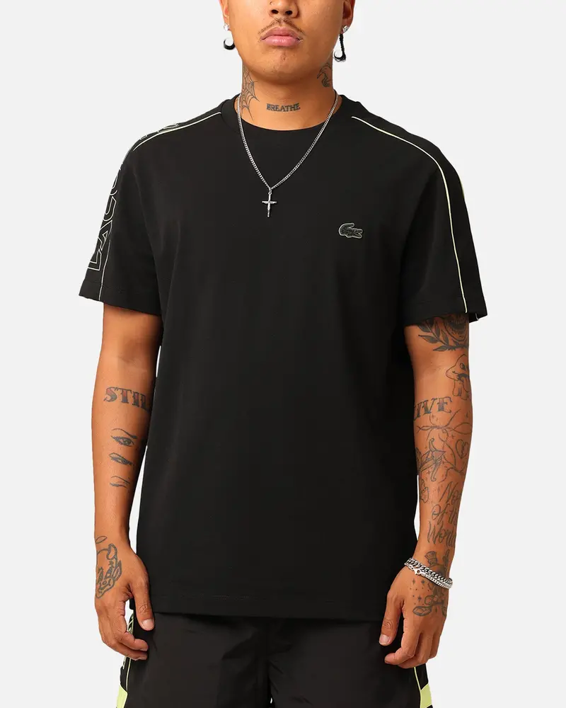 Lacoste Transitional Active Tech Pique T-Shirt Black 1
