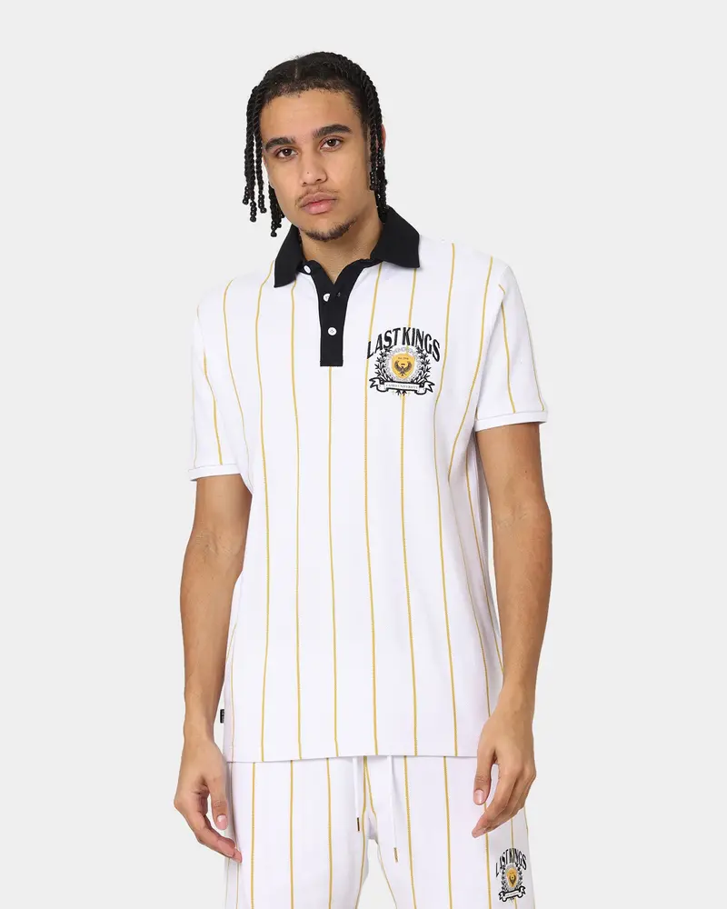 Last Kings Cairo Short Sleeve Polo Shirt White 1