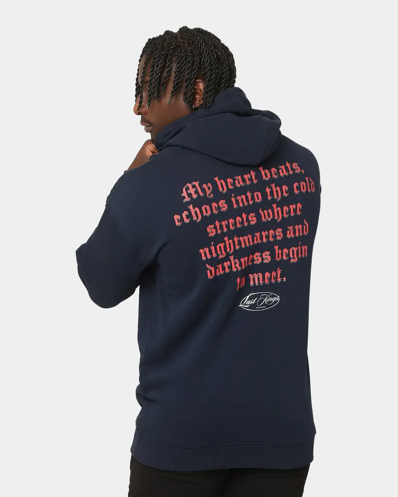 Last Kings Darkness Hoodie Navy 1