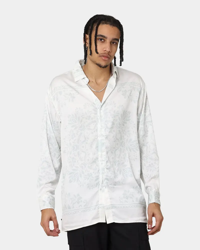 Last Kings Floridian Long Sleeve Button Up White 1