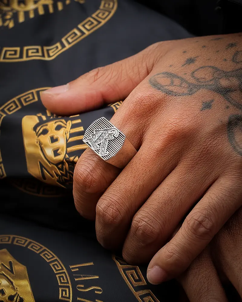 Last Kings Supremacy Ring Iced Silver 1