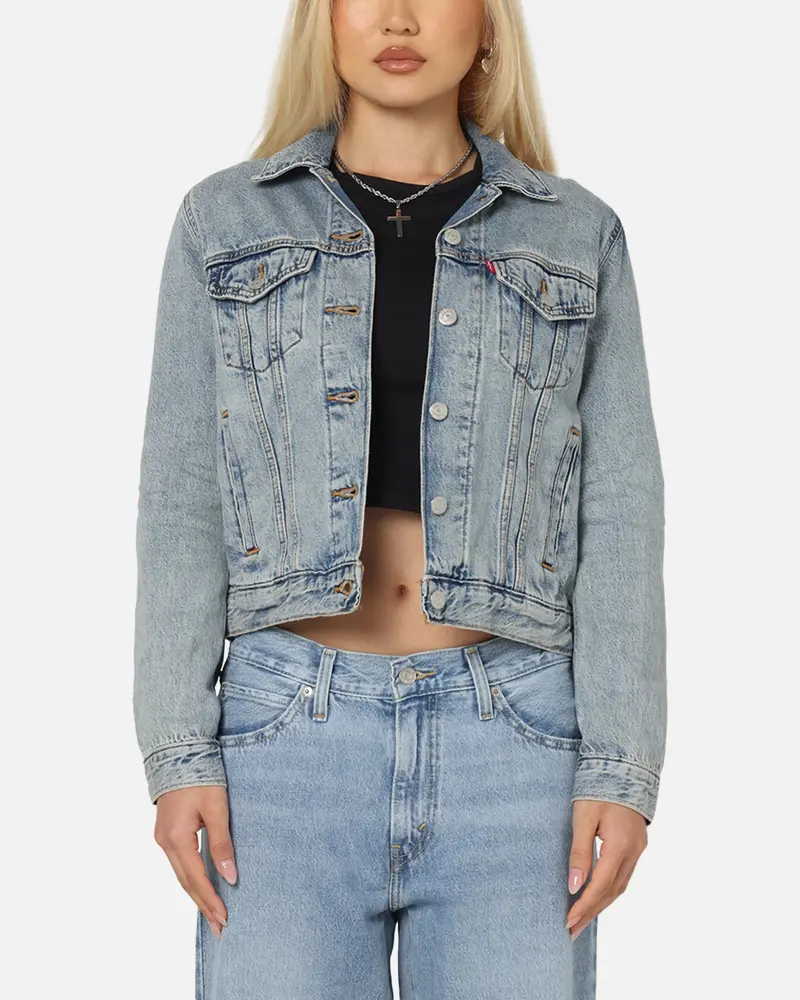 Levi Strauss And Co Women's Original Trucker Jacket Blue 1